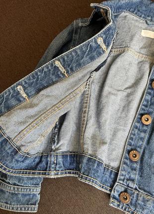 Пиджак джинсовый укороченный xs-m бренд7 фото