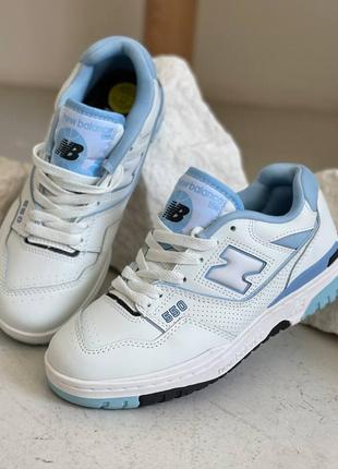 New balance 550 white blue🍏 женские кроссовки нью баланс 550 купить2 фото