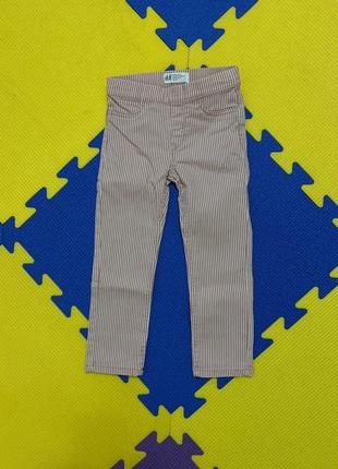 Треггинсы джинсы h&m на девочку 2-3 года 98 см лосины леггинсы hm2 фото