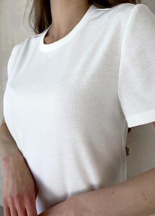 Жіноча вільна сукня міді в рубчик бренд merlini4 фото