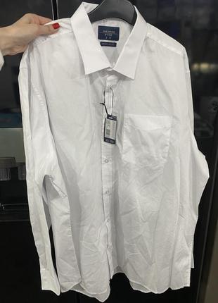 Новая рубашка мужская белая, базовая, с этикетками, бренд f&amp;f
