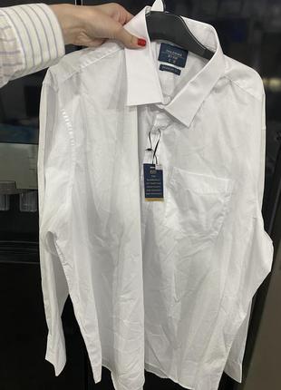 Нова сорочка чоловіча біла, базова, з етикетками, бренд f&f2 фото