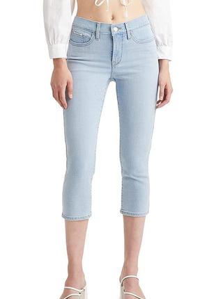 Укорочені жіночі джинси levi's4 фото