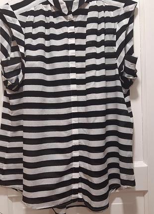 Стильна подовжена легка бавовняна блуза від marc aurel