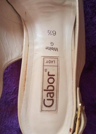 Женские кожаные босоножки gabor3 фото