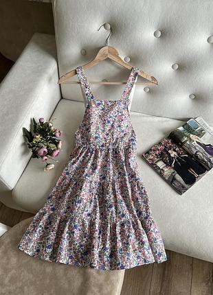 Хлопковый сарафан в цветы h&amp;m