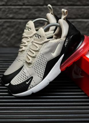 Мужские кроссовки nike air max 270 beige black red 41-42