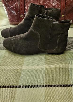 Clarks коричневые ботинки замшевые натуральная кожа сапожки сапоги туфли осенние весенние2 фото
