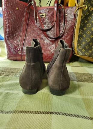 Clarks коричневые ботинки замшевые натуральная кожа сапожки сапоги туфли осенние весенние5 фото