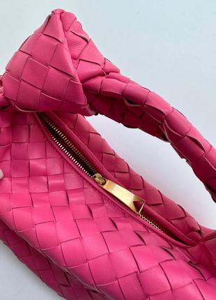 Шикарная трендовая кожаная сумка bottega veneta7 фото