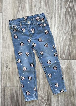 Джинсы минни маус