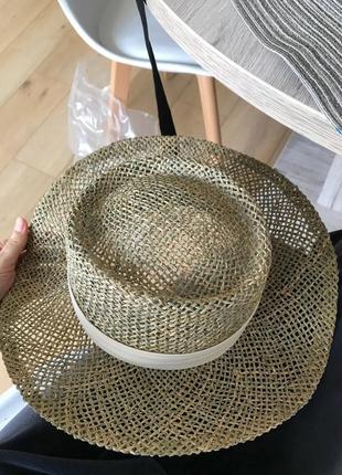 Солом’яна шляпа, шляпа на літо, шляпа, шляпа солома2 фото