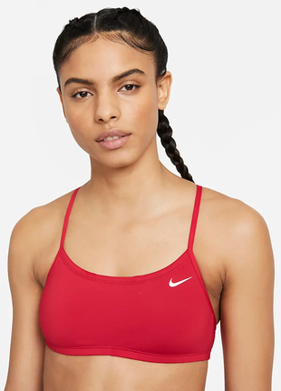 Верх от купальника nike sween bikini top in red, s