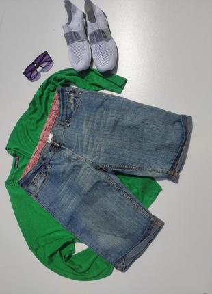 Женские джинсовые шорты бриджи 42р ( л-166)1 фото