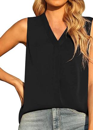Чорна шифонова блузка жіноча черная шифоновая женская блузка блузка блуза чорна