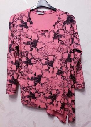 Нежнейшая блуза, 50?-52-54?, тонкий, нежный стрейчевый трикотаж из натуральной вискозы и эластана от coco