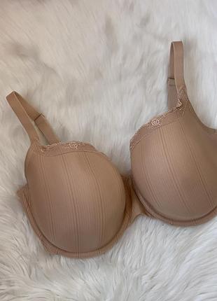 Шикарний бюстгальтер в бежевому / тілесному кольорі від бренду panache 75/90ff