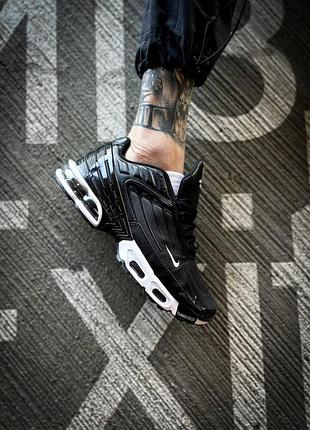 Мужские кроссовки nike air max plus 3"black/white#найк