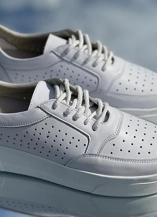 Женские базовые кеды перфорация белые кожаные замшевые под заказ все цвета 36-43р