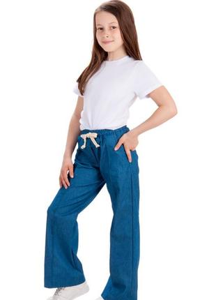 Стильні джинси кльош для дівчат 🫶🔥128-164р2 фото