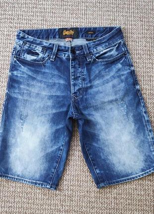 Superdry шорты джинсовые оригинал (w29 - s)