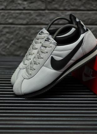 Мужские кроссовки nike platinum cortez grey black 43-44-45-46