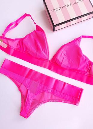 Бархатный комплект белья виктория сикрет victoria's secret оригинал6 фото