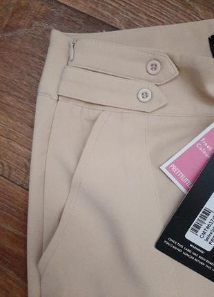 Бежевые летние брюки штаны клеш палаццо oldmoney4 фото