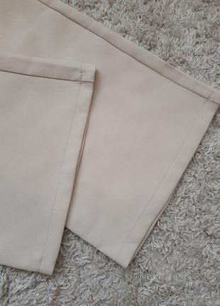 Бежевые летние брюки штаны клеш палаццо oldmoney5 фото