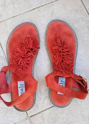 Босоножки замша р.39  италия