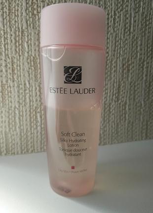 Estée lauder soft clean silky hydrating lotion м'який очисний шовковистий зволожувальний лосьйон.1 фото