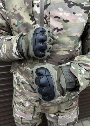 Перчатки беспалые oakley tactical pro с косточками, олива, койот, черные4 фото