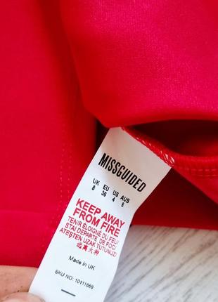 Сукня сексуальна червона міді по фігурі вечірня4 фото