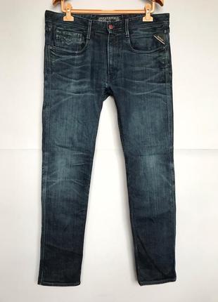 Replay anbass w36 l32 оригинальные мужские джинсы мужские брючины