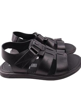Сандалі чоловічі marion чорні натуральна шкіра, 40