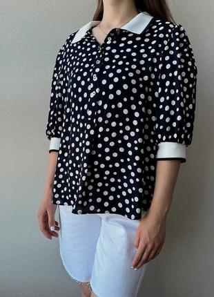 Блуза tommy hilfiger polka dot blouse