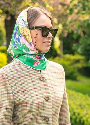 Дизайнерский платок "лесная мавка" от бренда my scarf, подарок женщине