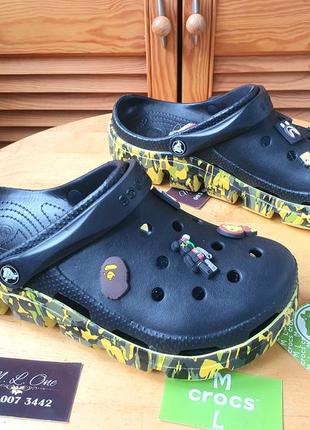 Crocs duet sport clog camo black крокси камуфляж6 фото