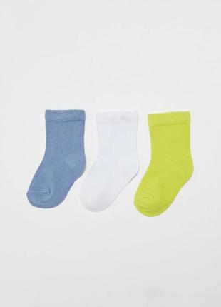 3 - 4 года 23-26 р фирменные яркие носки для девочки разноцветные набор 3 пары lc waikiki