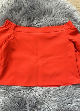 Короткая блуза со спущенными плечами, яркая блуза4 фото