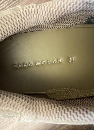 Новые женские замшевые  кроссовки zara woman (37)6 фото