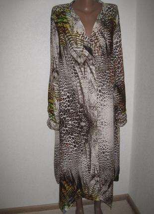 Вискозное платье рубашка халат cellbes р-р20-221 фото