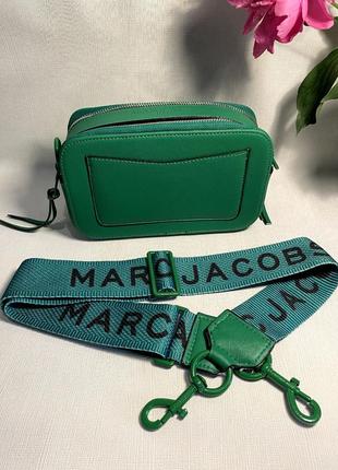 Женская стильная сумка с стиле mark jacobs в стилі марк якобс джейкобс зелена6 фото