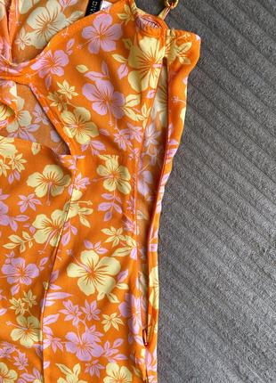 Сукня сарафан в квітковий принт8 фото
