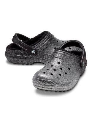 Женские клоги crocs с мехом