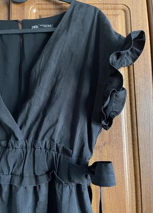 Маленькое черное платье лиоцел zara massimo dutti mango4 фото