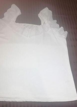 Стильная блуза/топ/ майка с сетевым и вышивкой george2 фото
