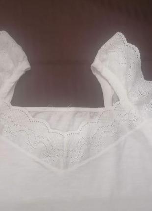 Стильная блуза/топ/ майка с сетевым и вышивкой george4 фото