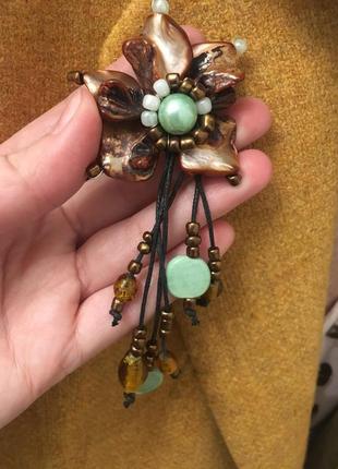 Брошь цветок