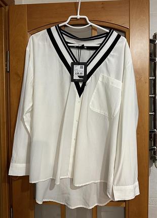 Элегантная белая блуза